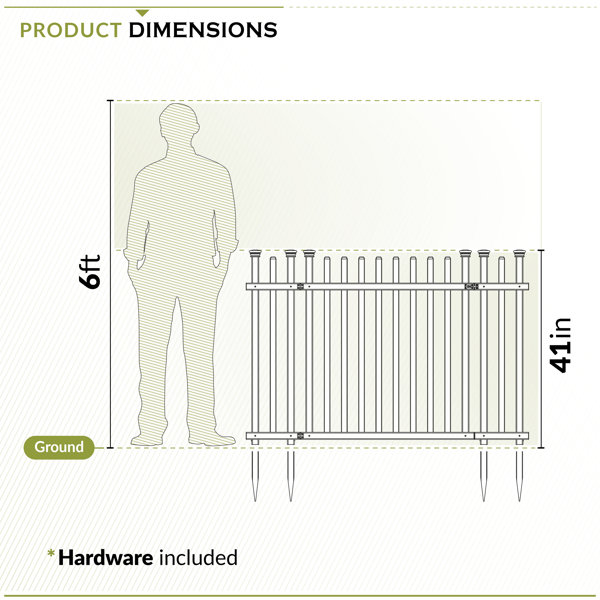 Zippity Outdoor Products 3.5ft H x 5ft W (1 Gate) No Dig